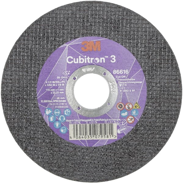 Disque à tronçonner Cubitron 3 115x1,0mm — réf. 86616