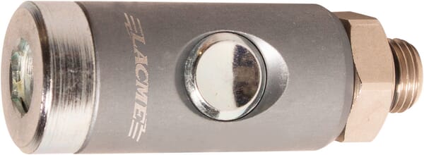 Raccord de sécurité à bouton-poussoir ISO 6150B 5,5 mm – 1/4" BSP mâle · réf. 364410LAC
