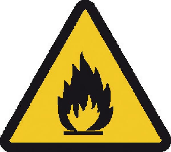 Příkazové a zákazové značky, Nebezpečí požáru
