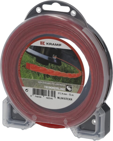Fil de coupe Ø 2.4mm 15m torsadé rouge Kramp — réf. NL2415TCKR