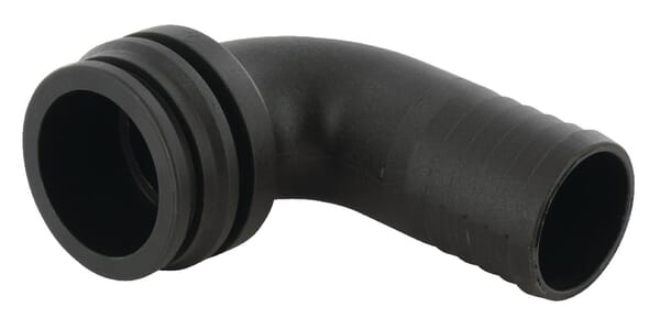 Raccord de tuyau 90° 38 mm avec connexion mâle T6 · réf. 1191638