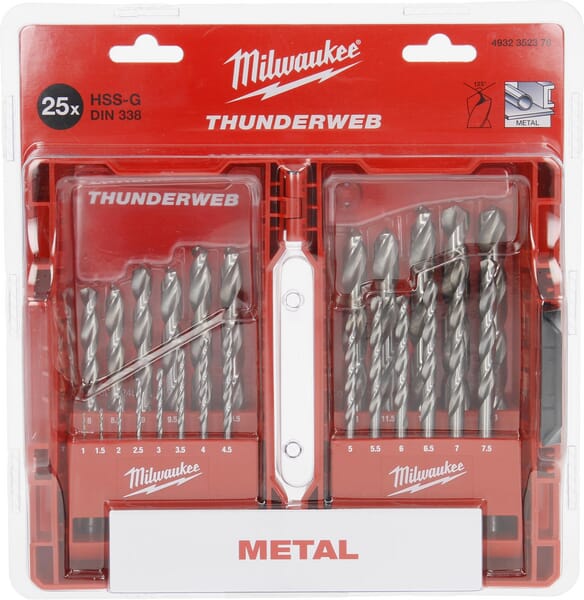 Sady vrtáků do kovu Thunderweb DIN 338