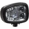 Headlight LED, RH 55W, rectangular, 12-24V, 214x172x110mm Deutsch plug, Heated, Kramp