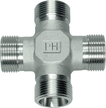 Raccord en croix 12L SS · réf. KS12LSS