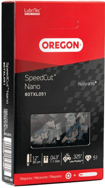 Chaîne de scie .325, 51 DL, 12" Speedcut™ Nano, Oregon · réf. 80TXL051E