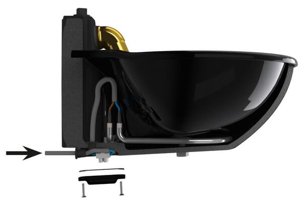 Abreuvoir bol chauffant HP10 50W émaillé vue 2