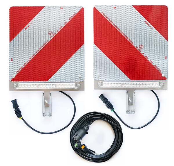 Jeu de panneaux d'avertissement, support fixe à changement rapide pour montage arrière, feu arrière 12V — réf. V404DYNKR