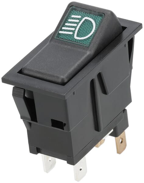 Interrupteur à bascule, I-0, on-on, 12V, 4 broches, feux de croisement — réf. SW10052KR