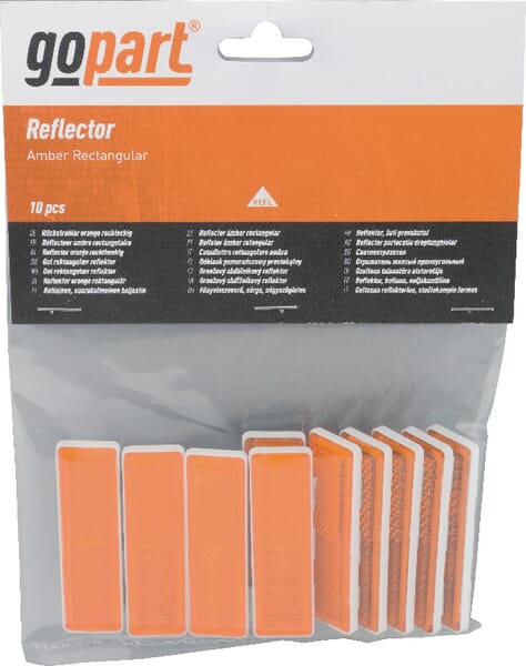 Catadioptre rectangle orange — réf. LA75008