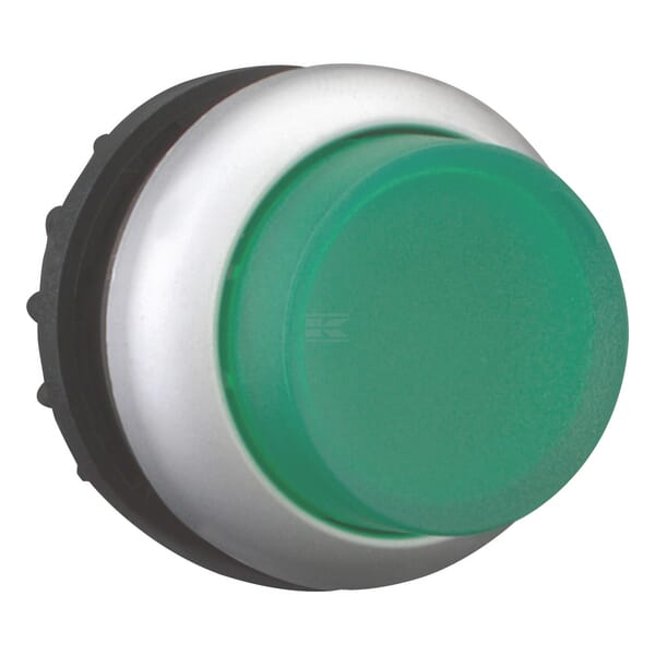 Bouton-poussoir lumineux vert vue 3