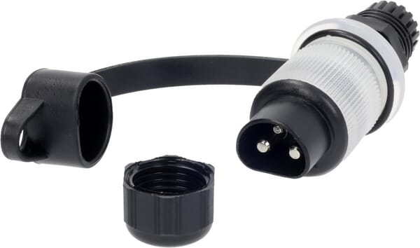 Fiche 3 pôles 15 A 12 V anti-retour · réf. 25036200FUSWLEM20