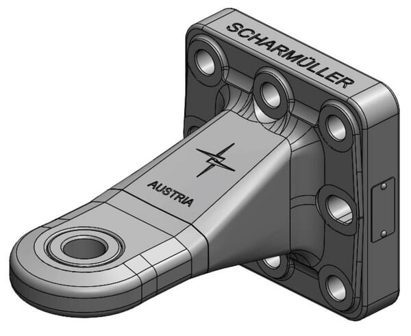 Oeillet d'attelage Cat. 2 diamètre 33mm 145x145 ISO 21244 · réf. 006541510A02