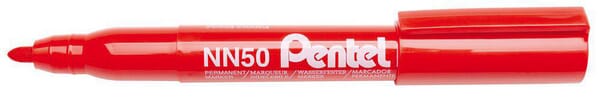 Marqueur NN50 rouge Pentel · réf. 004658