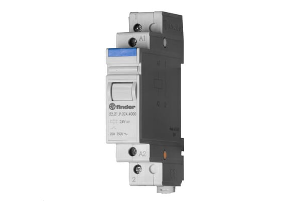 Relais pas à pas 17,4 mm, 1NO, 16 A/12 V CC, AgSnO2 · réf. 202190124000