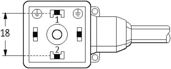 Fiche 18mm, 3m cab., PUR/PVC vue 2