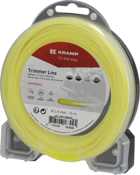 Fil de coupe Ø 2.4mm 15m rond jaune Kramp — réf. NL2415RKR