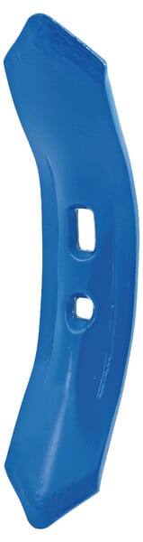 Pointe de cultivateur 300x65x8mm, réversible trempée, courbée, 2 trous — réf. 5140A16
