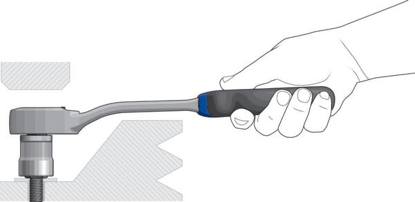 Otočné kolečko s řehtačkou 1/2"