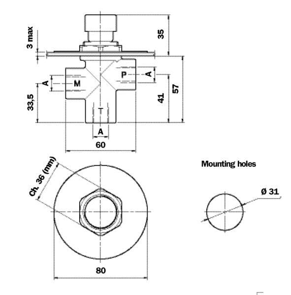 Clapet de decharge pour manomètre vue 3