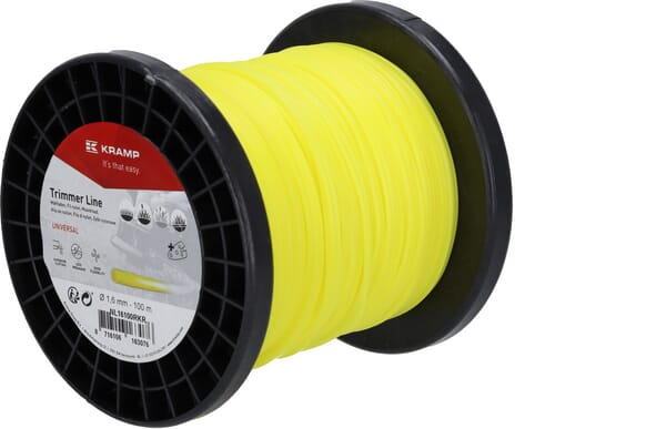 Trimmer line Ø 1.6mm 100m round yellow Kramp