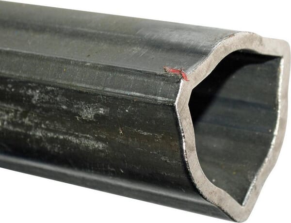 Tube profilé intérieur T50/T60, triangulaire, diamètre 45 x 36,6 x 4 mm, longueur : 2 800 mm · réf. 191150100