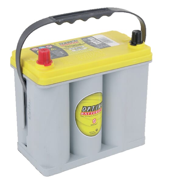 Batterie 12V 38Ah 510A AGM Yellow Top YTS 2.7 Optima — réf. 871176