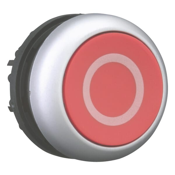 Bouton-poussoir rouge rappel 0 vue 2