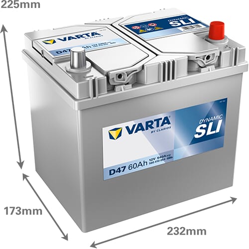 Startbatteri Varta 12V 60Ah 540A - Bilbatterier och Fordonsbatterier - 560410054 - 6