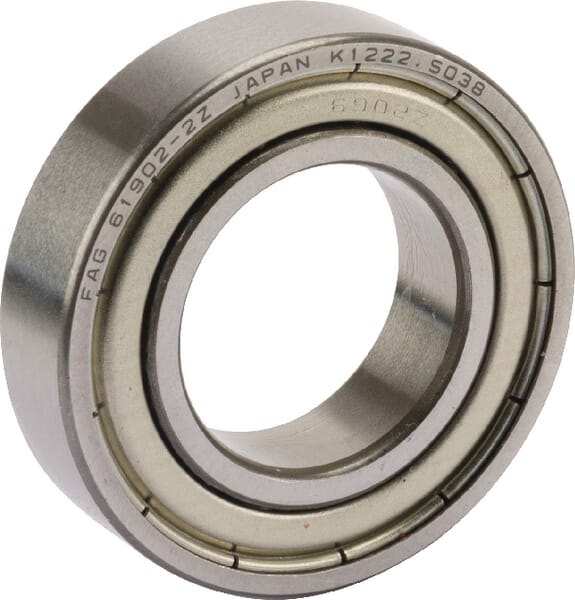 Roulement à billes à gorge profonde 15x28x7mm INA/FAG — réf. 61902ZZ