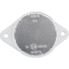 Round reflector, white, screw-on, Kramp/gopart