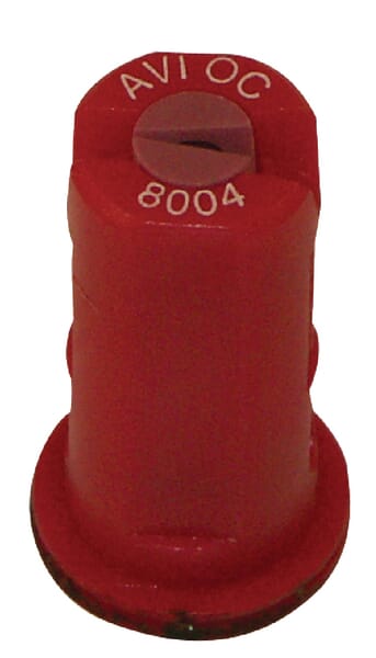 Buse de bordure à injection d'air  AVI OC 80° 04 rouge céramique Albuz  ZNT · réf. AVIOC8004