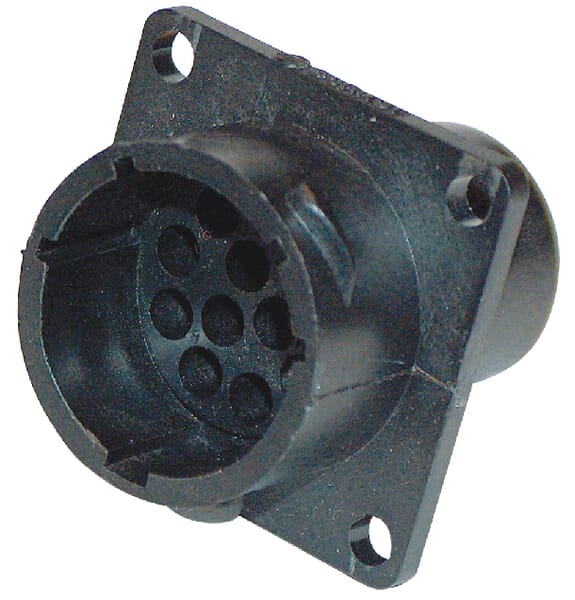 Douille de châssis 12 P. Male 14AC TT · réf. BUUTP01412P