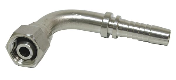 Raccord à sertir DN06-M14x1,5-  8L-90º inox · réf. PGLO61490RVS