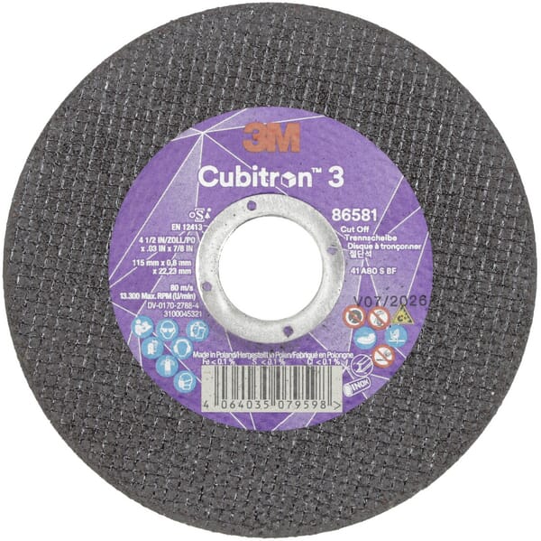 Disque à tronçonner Cubitron 3 115x0,8mm — réf. 86581