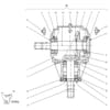 Gearbox 540 rpm three point lifting frame