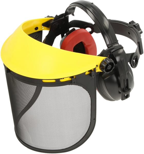 Ochranné hledí, s chrániči sluchu