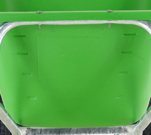 Brouette F&S 165-2 vert vue 3