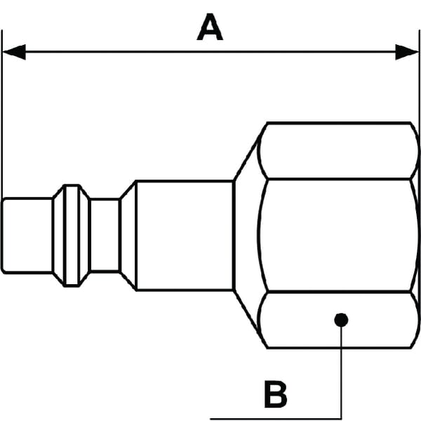 Racc. rap. filet fem. BSP 3/8" vue 2