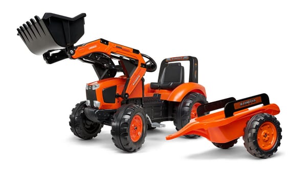 Tractopelle Kubota avec remorque — réf. F2060AM
