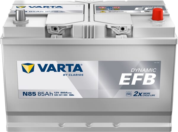 Batterie 12 V 85 Ah 800 A N85 VARTA Dynamic EFB — réf. 585501080