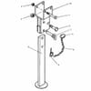 Stand for drawbar 70x22/110x110x600