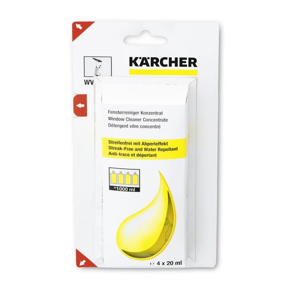 Concentré de nettoyage de vitres RM 503, 4x20ml, Kärcher · réf. 62953020