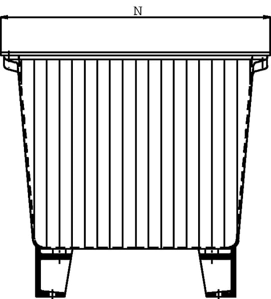 Reservoir en aluminium sans couvercle NG 70 vue 6