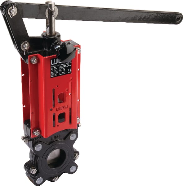 Vanne guillotine+levier DN 50 · réf. DN50VNBN