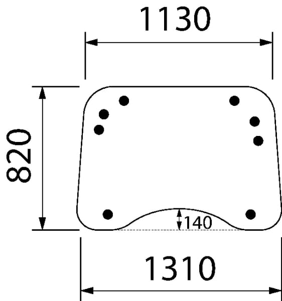 Vitre avant, supérieure · réf. 82032042
