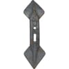 Cultivator point 450x135x20mm, reversible, curved, 2 hole