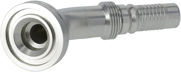 Raccord à sertir 4SH-DN20 avec flasque ø47,6 mm 45° · réf. SFSH201645G2