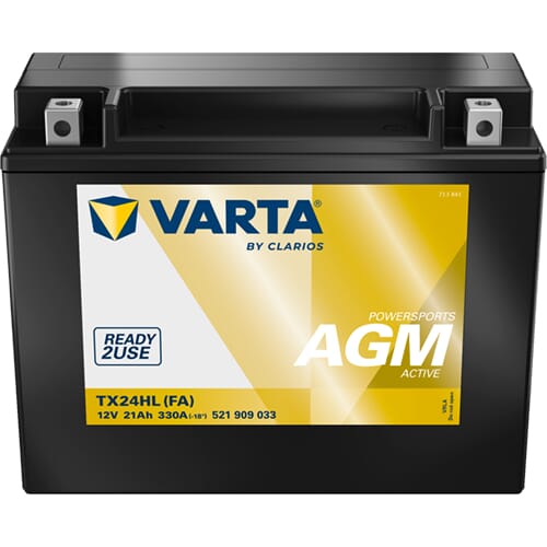 Batterie 12V 21Ah 330A TX24HL Powersports AGM (FA) · réf. 521909033PS