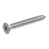 DIN 7982C self-tapping screws with Pozidriv cross-slot countersunk head, A2 stainless steel — AISI