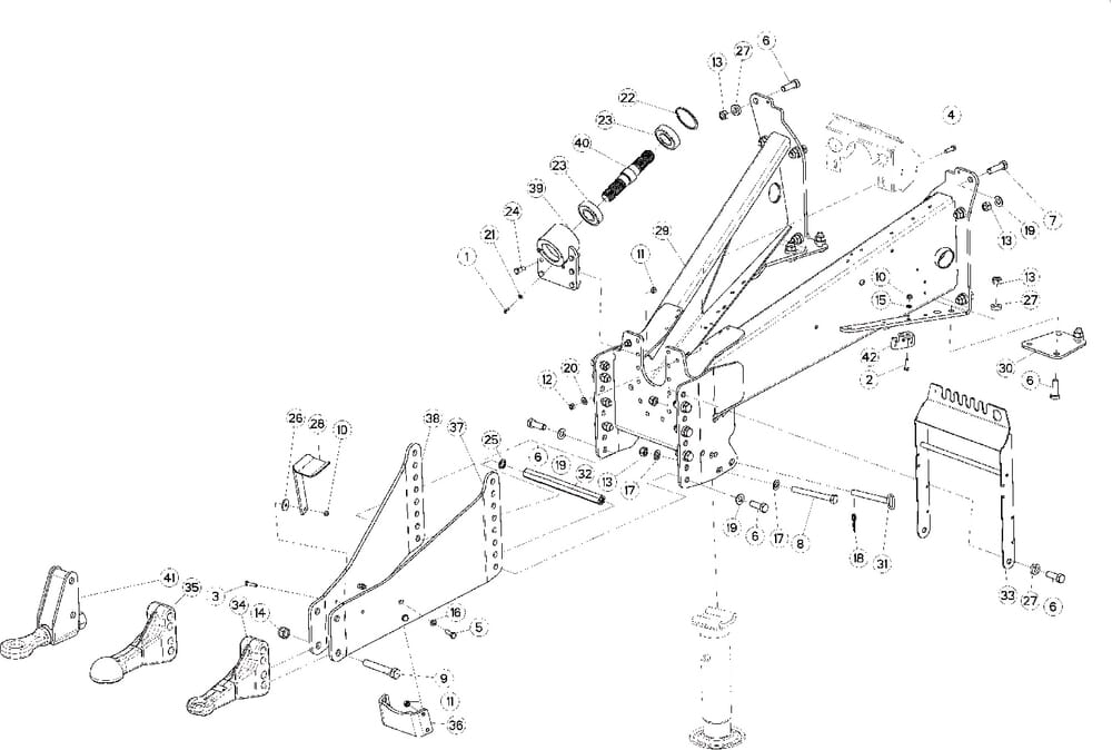 001 Závěsné zařízení, rám